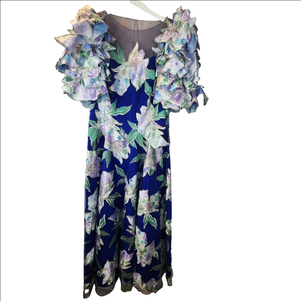 Maggy Reeves couture vintage gown size M(estimated) in EUC